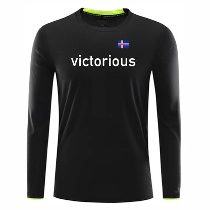 Victorious krafthlaup (Unisex) (Icelandic Running long sleeve shirt)