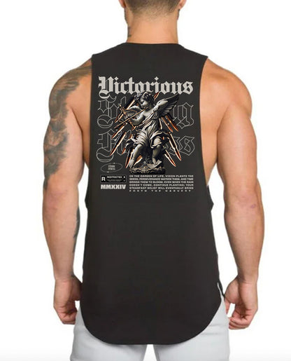 Victorious Divine Power (High-Neck Gym Tank-Top)