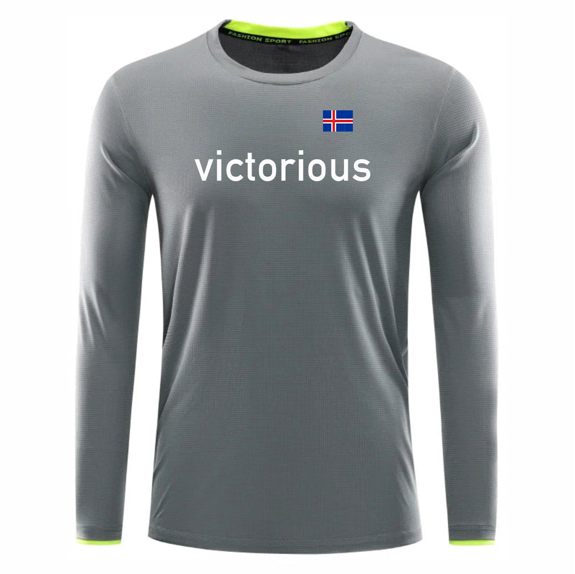 Victorious krafthlaup (Unisex) (Icelandic Running long sleeve shirt)