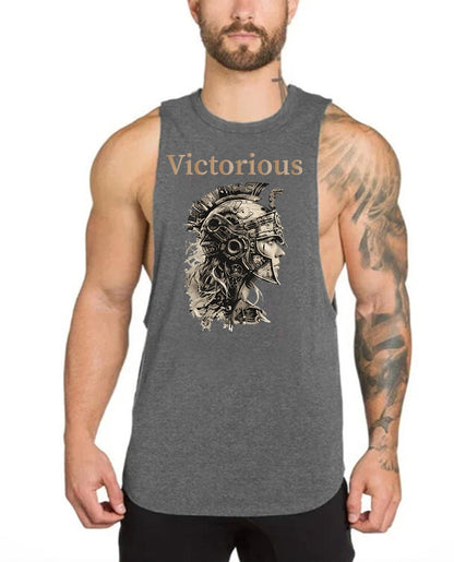 Victorious Valkyrie's Epic Training (Men Gym Tank-Top)