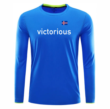 Victorious krafthlaup (Unisex) (Icelandic Running long sleeve shirt)