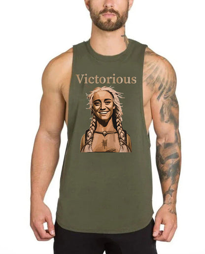 Victorious Valkyrie's Joy (Men Gym Tank-Top)