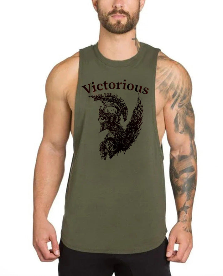 Victorious Valkyrie's Battle (Men Gym Tank-Top)