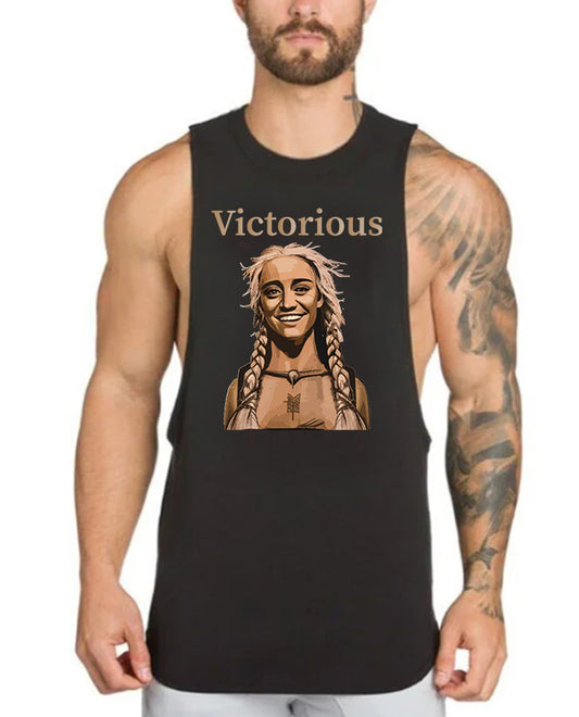 Victorious Valkyrie's Joy (Men Gym Tank-Top)