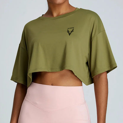 Victorious PeaceStride Oversieze Crop Top