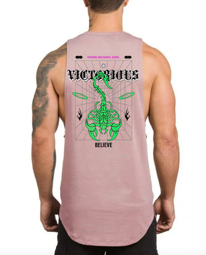 Victorious Sting Power (High-Neck Gym Tank-Top)