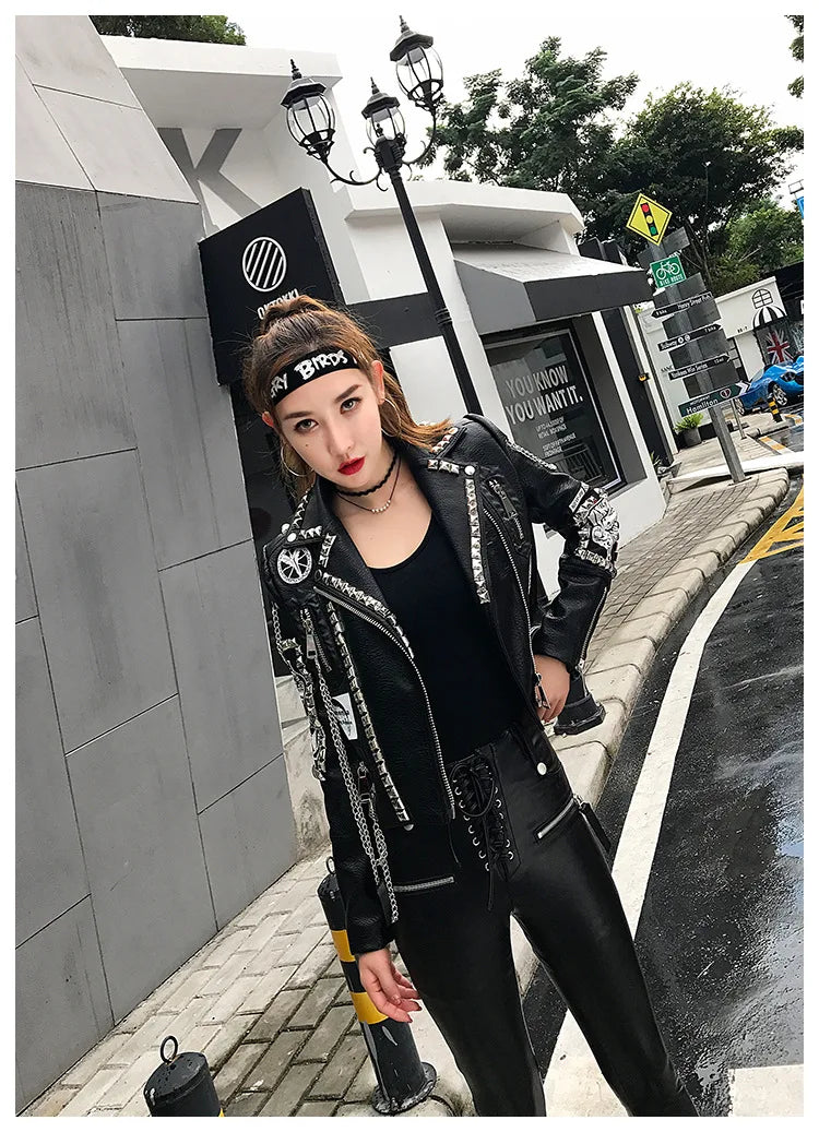 Victorious Shinobi Rebel Graffiti leather jackets