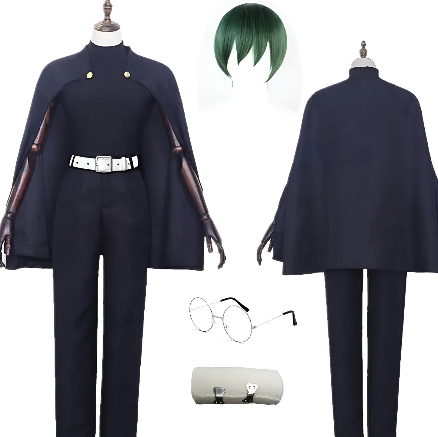 Maki Zenin Jujutsu Kaisen Cosplay Blue/ Short Hair