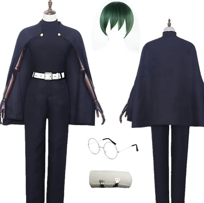Maki Zenin Jujutsu Kaisen Cosplay Blue/ Short Hair