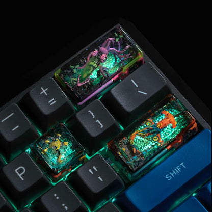 Victorious MECHA Resin Keycaps Creative Hand-made Hight SP-SA-R1 Ergonomics Mechanical