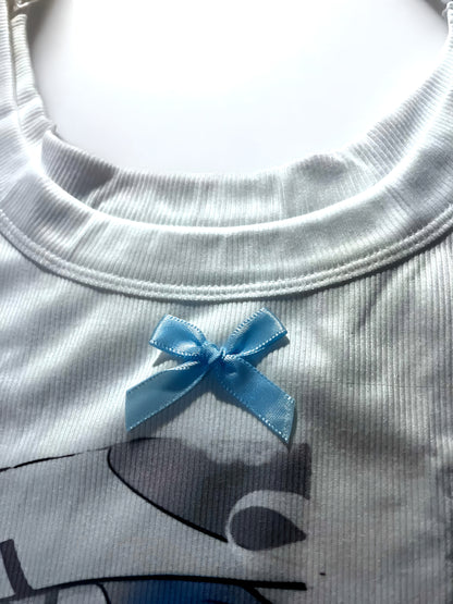 Ayanami Rei Ribbed & Bow Tank Top