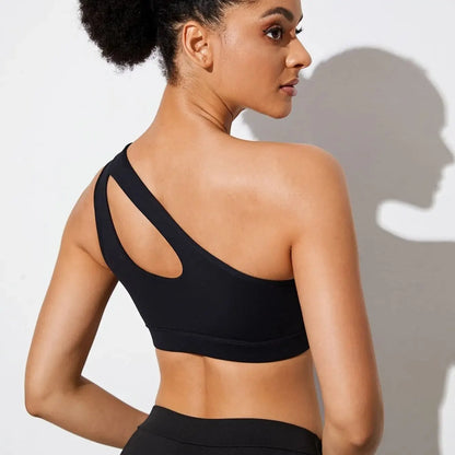 Victorious Journey One-Shoulder Gym Bra