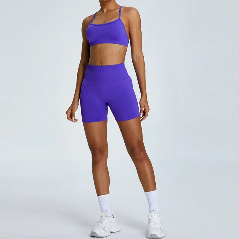 Seamless High Waist Sports Shorts (TriumphantFlow)