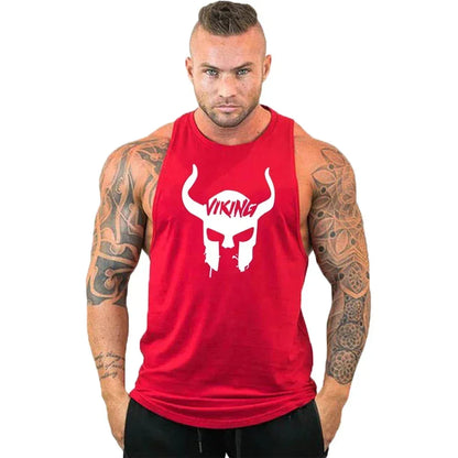 Workout Gym Tank Top /Mens Muscle Sleeveless Sportswear Shirt / Bodybuilding
