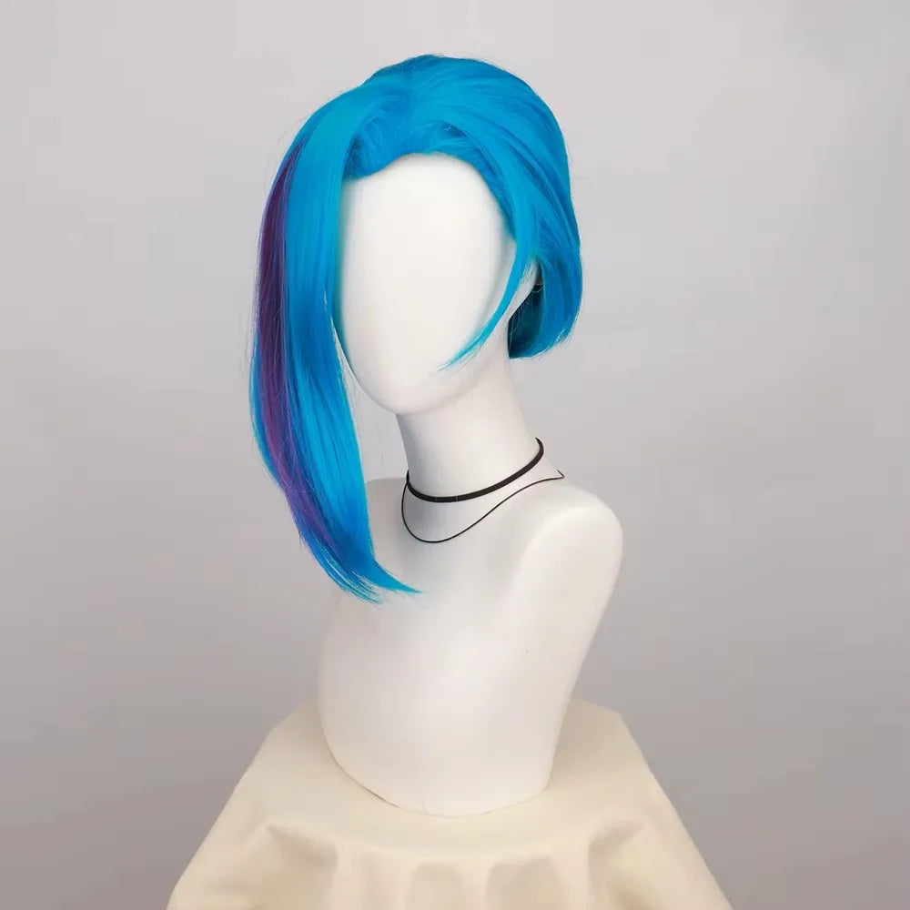 Victorious Jinx Cosplay Wig/ Long Braided/ & Short Blue