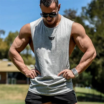 Bodybuilding Tank Tops Men/ Sports Sleeveless shirt /Muscle guys