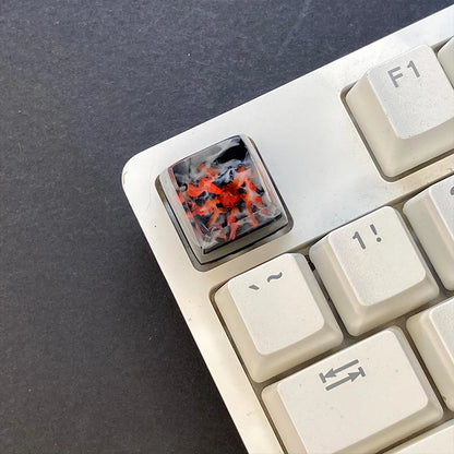 Victorious Volcanoes Mechanical Keyboard DIY Customized Resin Keycap Craftsman/ Fuji Mountain Transparent Keycap