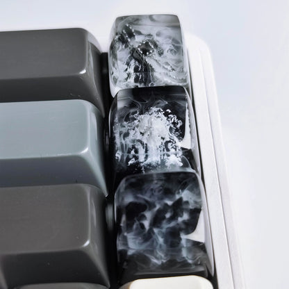 Victorious Snow Mountain Mechanical Keyboard DIY Resin / Fuji Mountain Transparent Keycap