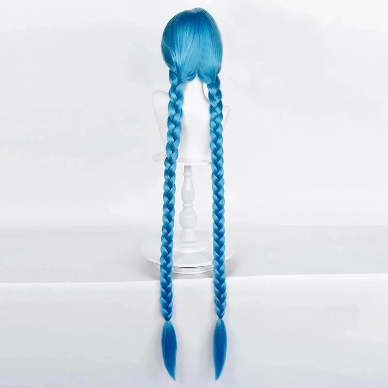 Victorious Jinx Cosplay Wig/ Long Braided/ & Short Blue