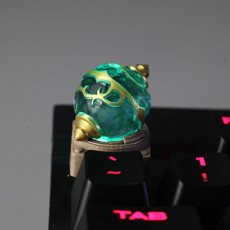 Victorious Phantom Beast Keycaps Parukball Elf Keycap Transparent / Resin Handmade