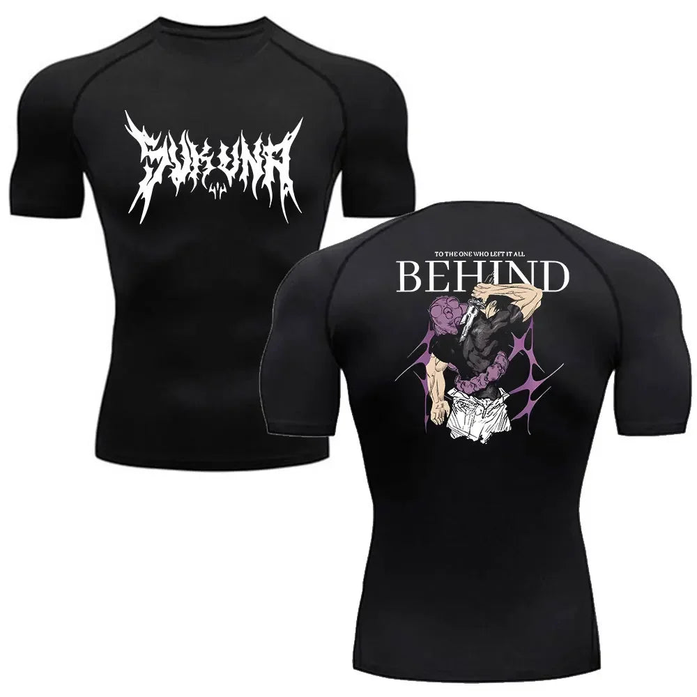 Anime Jujutsu Kaisen Compression Shirts /Fitness Gym T-shirt