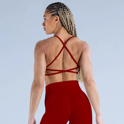 Dynamic Backless Sports Bra / High Impact Fitness / Gym Bra