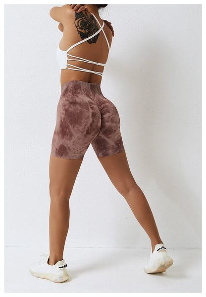 Victorious Seamless Tie-Dye Gym Shorts