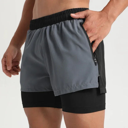 Victorious NovaGlow 2 in 1 Double-Layer Quick Dry Shorts