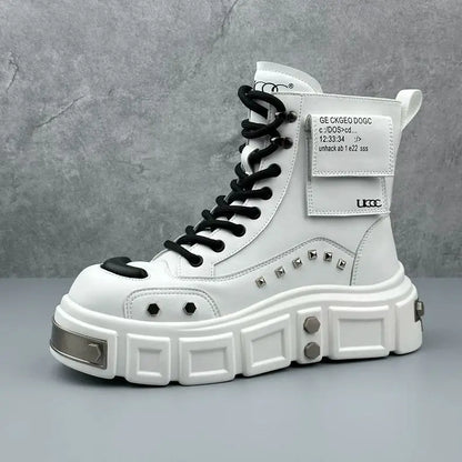 Victorious Fiery Fuji Thick-soled High-top Men's Boots