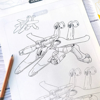 Victorious Anime character drawing introductory white sketchbook
