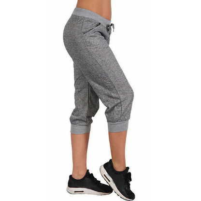 Cropped Harem pants elasticated lace-up pants with pockets (Victorious Aurora Nexus Pants)