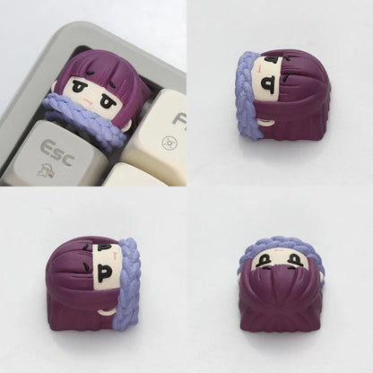 Victorious Frieren: Beyond Journey's End Keycap Resin Keyboard Caps Original Anime Keycaps for Mechanical Keyboard