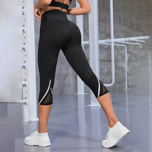 Mesh High Waist Yoga Pants / Capri Leggings for Women (Victorious Chrona Leggings)