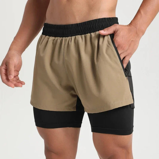 Victorious NovaGlow 2 in 1 Double-Layer Quick Dry Shorts