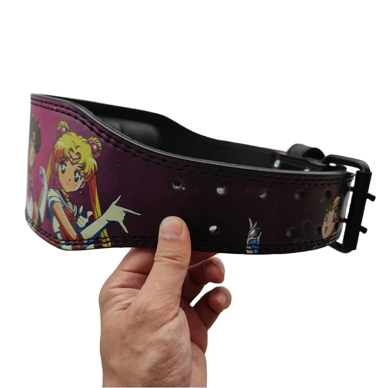 Anime Design Weight Lifting Belt for Men and Women W/ Waist Support Padded