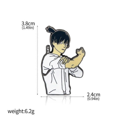Anime Chainsaw Man Brooch Pins/ Metal Enamel