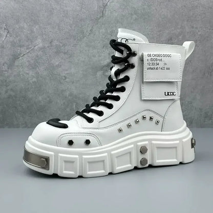 Victorious Fiery Fuji Thick-soled High-top Men's Boots