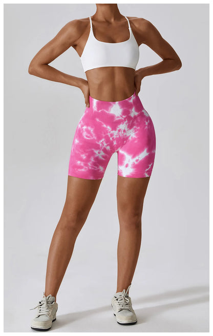 Victorious Seamless Tie-Dye Gym Shorts