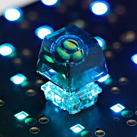 Victorious Artisan Keycap Resin Shine Through Evil Eye Keycaps For Cherry MX Mechanical Gaming Keyboard