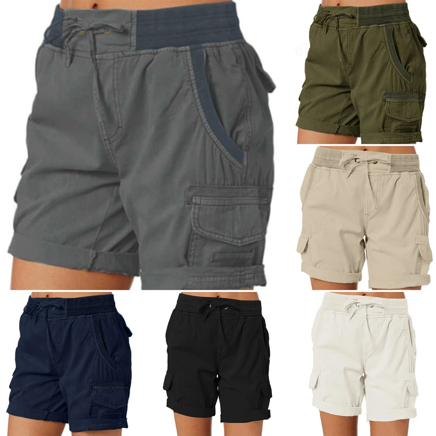 Women's Cargo Shorts/ Multi Pockets Quick Dry Shorts (Victorious Zero-Gravity)