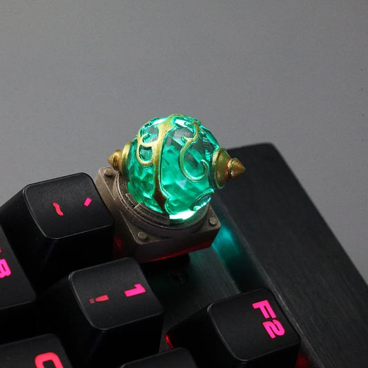 Victorious Phantom Beast Keycaps Parukball Elf Keycap Transparent / Resin Handmade