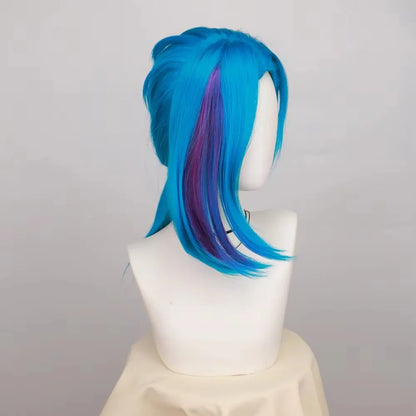 Victorious Jinx Cosplay Wig/ Long Braided/ & Short Blue