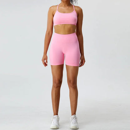 Seamless High Waist Sports Shorts (TriumphantFlow)