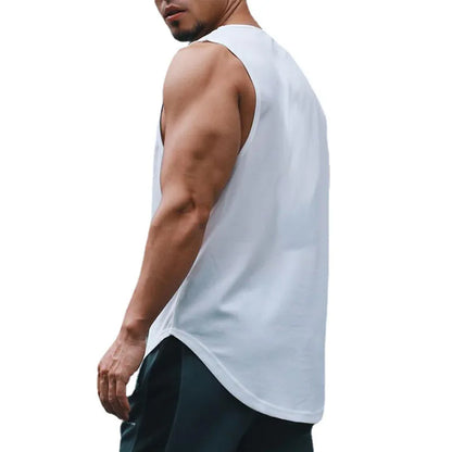 Japanese Turtle Script Printed Mens Gym Tank Top / Quick Dry Bodybuilding Tank Top