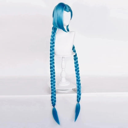 Victorious Jinx Cosplay Wig/ Long Braided/ & Short Blue