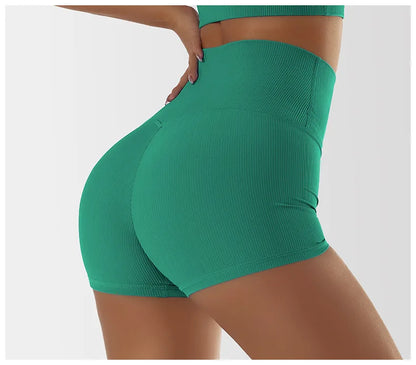 Victorious Ribbed Seamless Gym Shorts