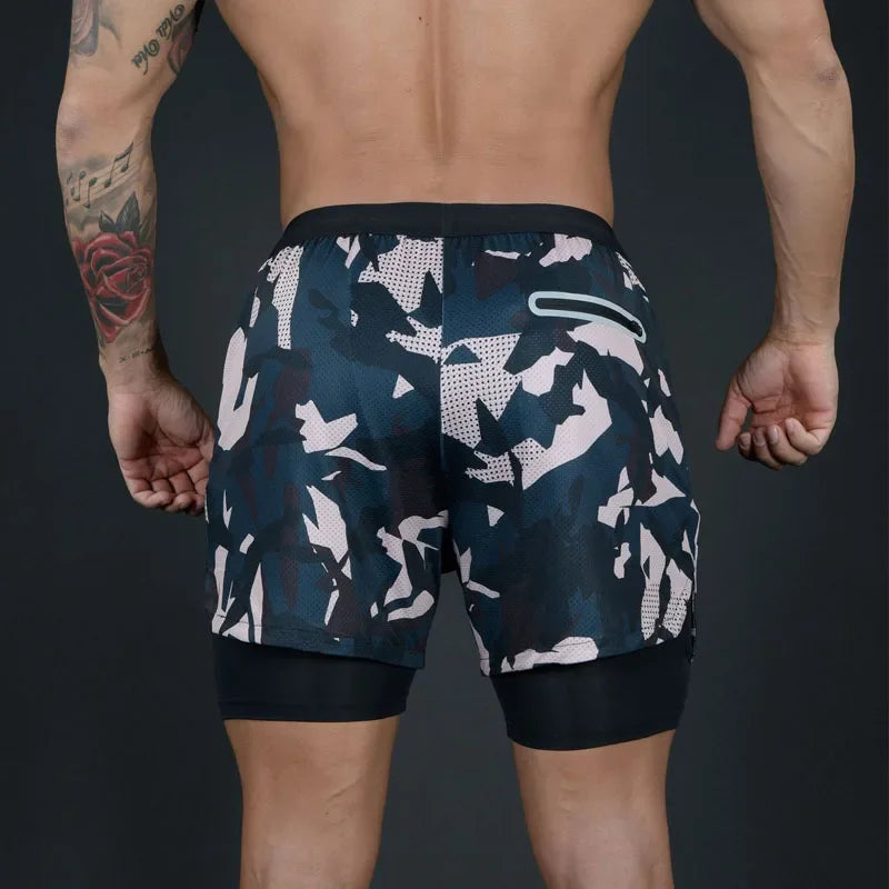 Victorious Titan Dual-Layer Men's Training Shorts