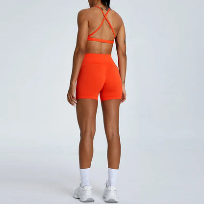 Seamless High Waist Sports Shorts (TriumphantFlow)