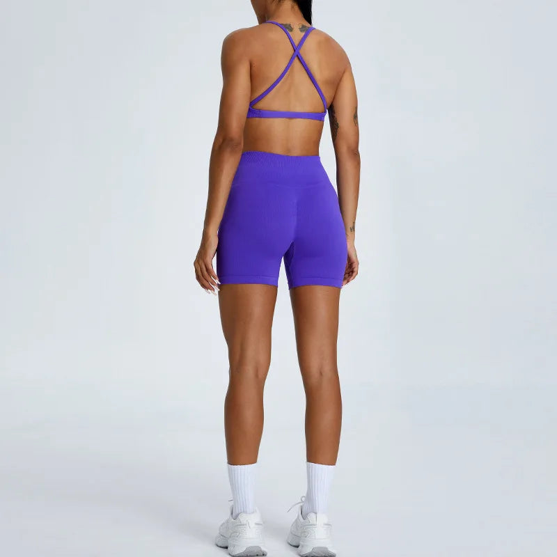 Seamless High Waist Sports Shorts (TriumphantFlow)