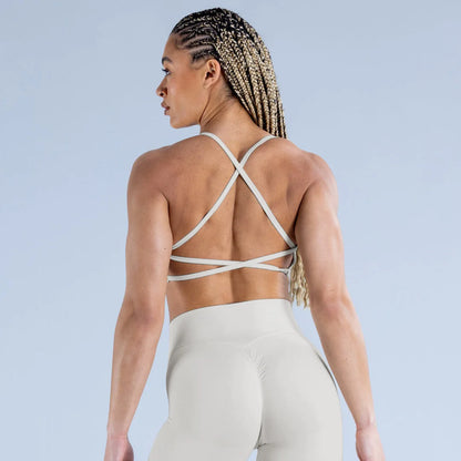 Dynamic Backless Sports Bra / High Impact Fitness / Gym Bra